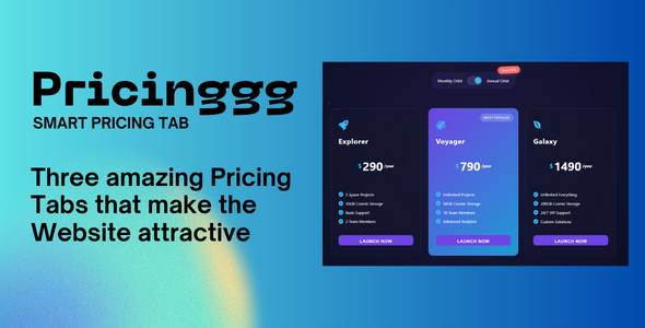 Pricinggg - Modern & Responsive Pricing Table