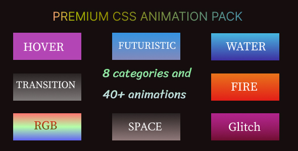 Exclusive CSS Animation Pack