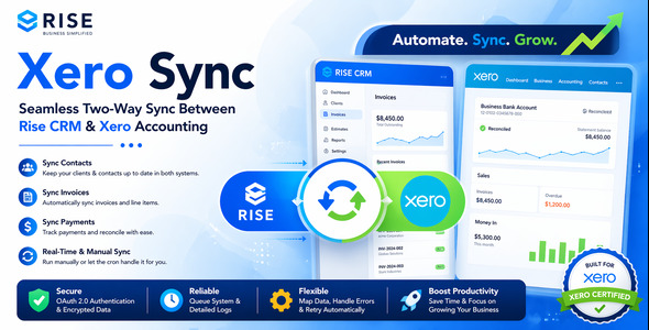 Xero Integration for Rise CRM