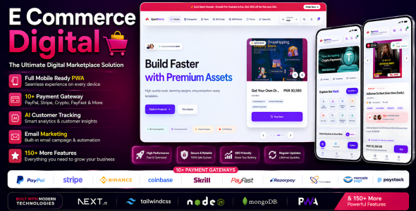 Digital Product Marketplace | Next.js Store, SMM Panel, PWA, POS, Wallet & Marketing Automation - JS
