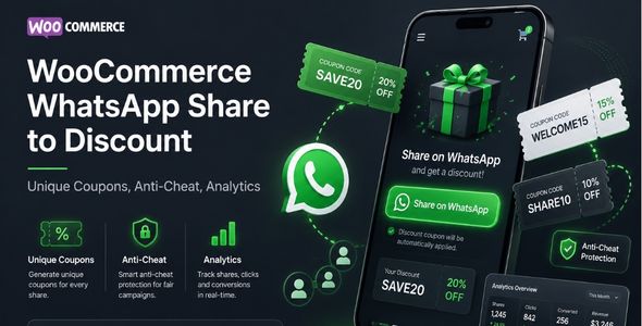 WooCommerce WhatsApp Share to Discount - Drive Referral Traffic & Sales