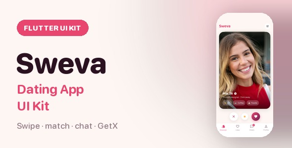 Sweva | Flutter Dating App UI Kit