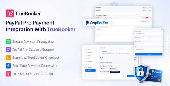 PayPal Pro Payment Integration for TrueBooker