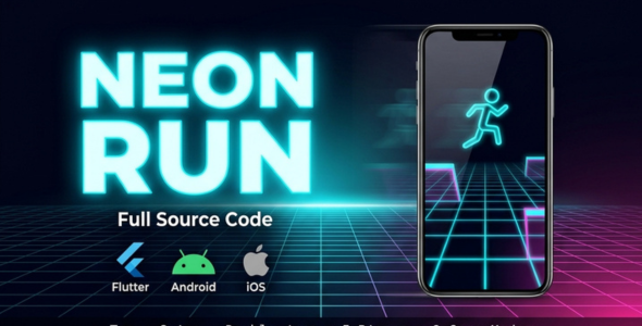 TechArt Studios | Neon Rush Endless Arcade Runner - Flutter Game