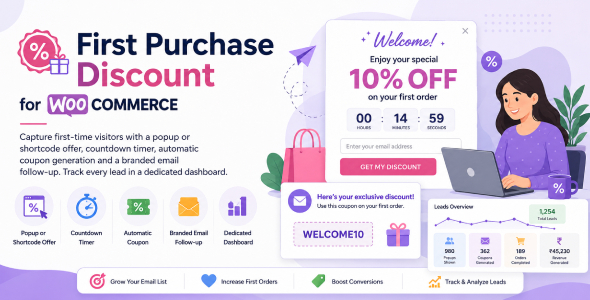 First Purchase Discount for WooCommerce