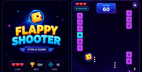 Flappy Shooter | HTML5 Arcade Shooting Game