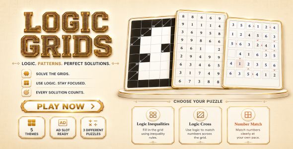 Logic Grids | HTML5 Puzzle Game