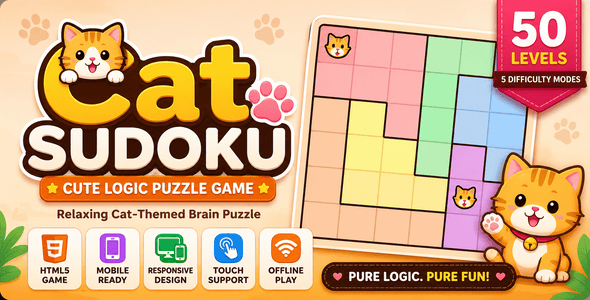 Cat Sudoku | HTML5 Logic Puzzle Game