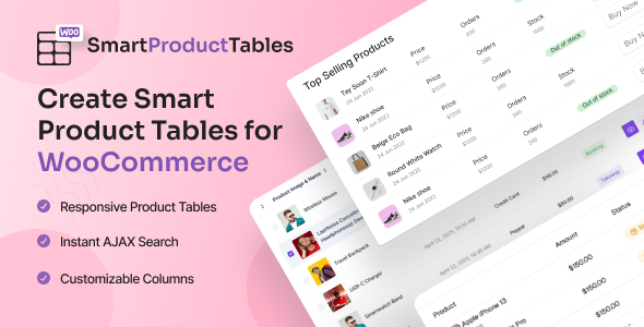Smart Product Table for WooCommerce — Fast Order Forms and Wholesale Tables